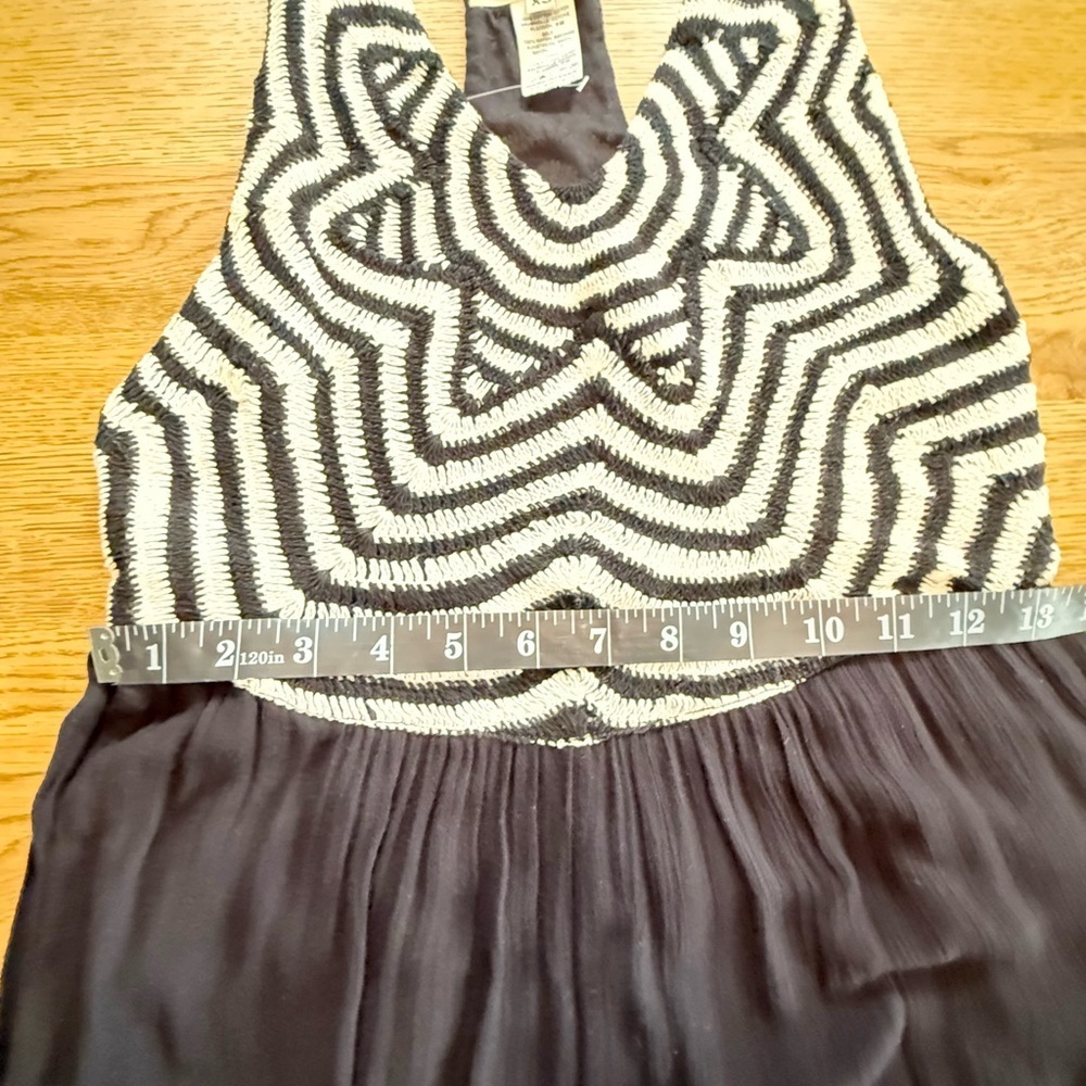 Mara Hoffman Black White Geometric Jumpsuit Swim Coverup XS - Picture 4 of 14